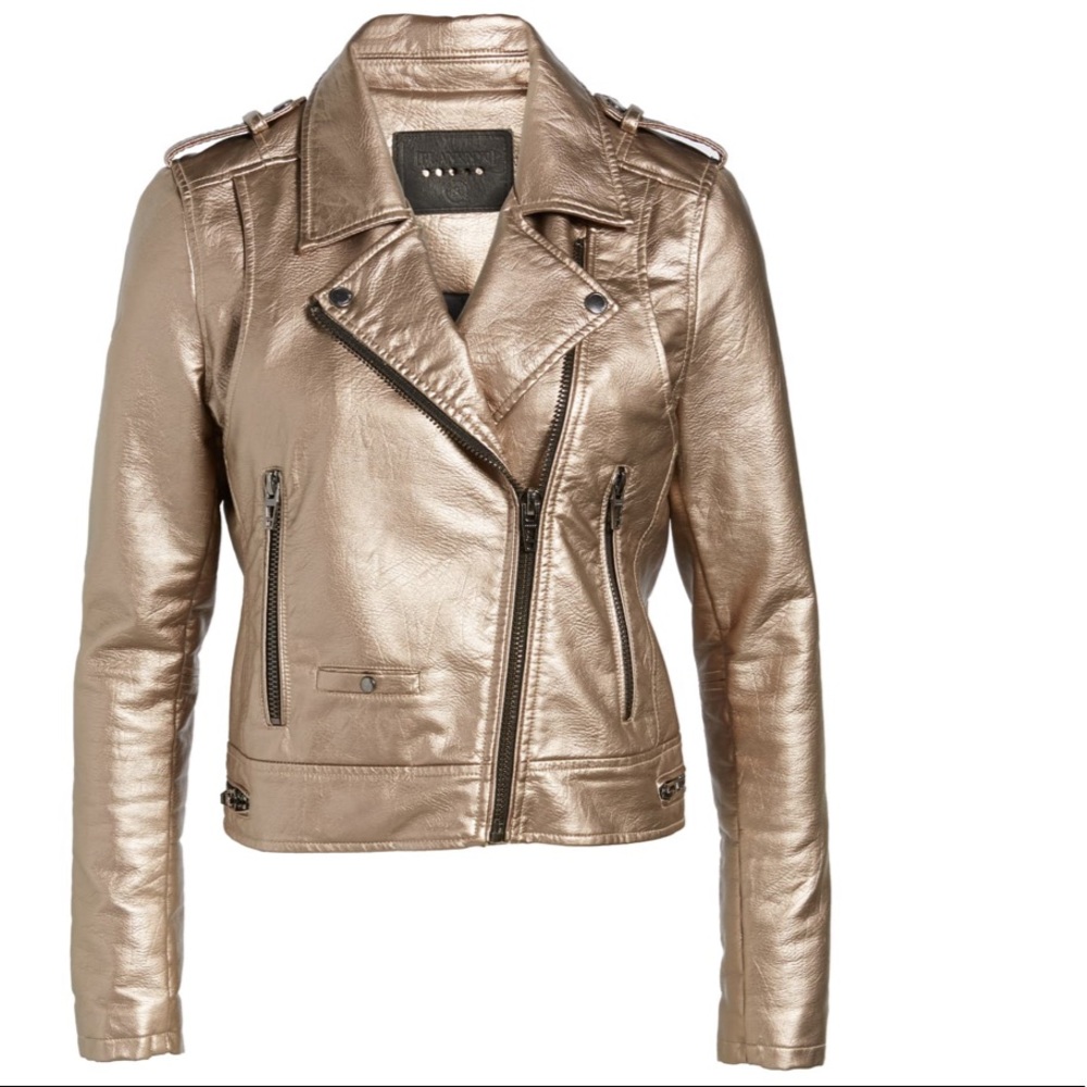 Met Black Viscose Biker Jacket